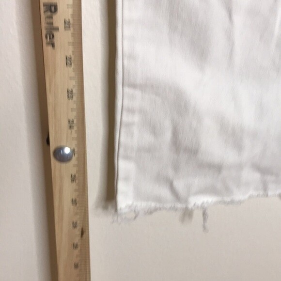 Zara ladies high rise mom jeans with fringe ankles size 6 - Picture 7 of 11